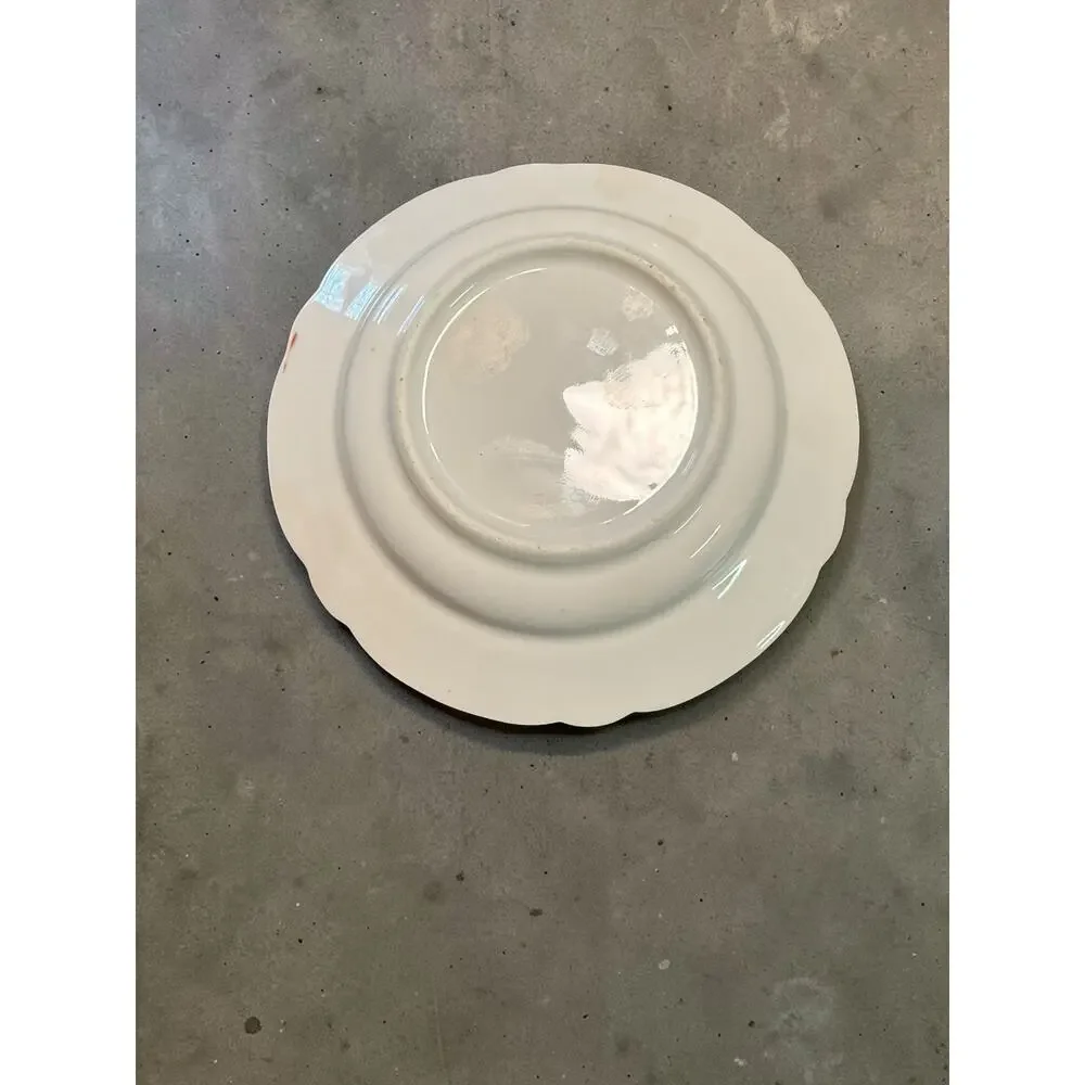 Antique Hand-Painted Porcelain Fruit Plates - Set of 10